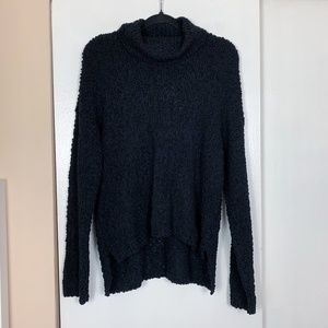 Bobeau Black Teddy Turtleneck Sweater